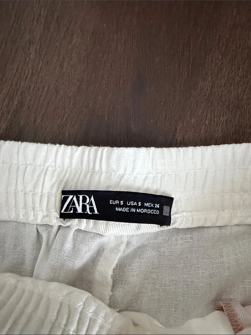 Zara White Linen Pants